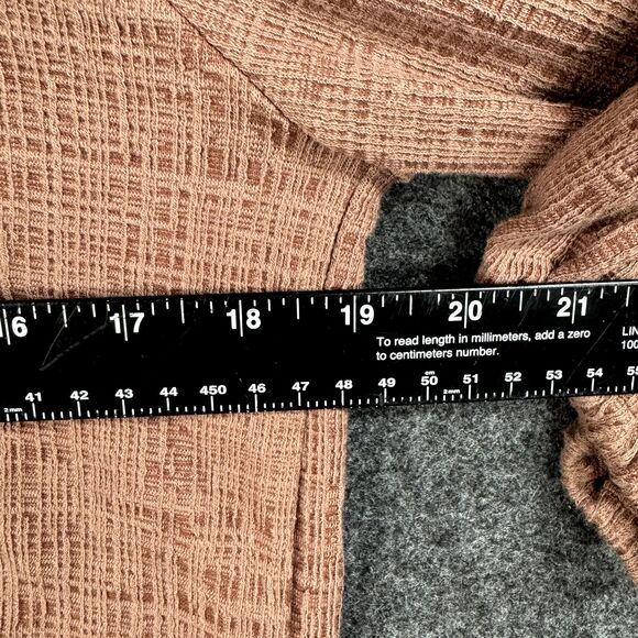 Anthropologie Current Air Jasia Blouse Women's Extra Small Orange Brown Ballon - Picture 4 of 8